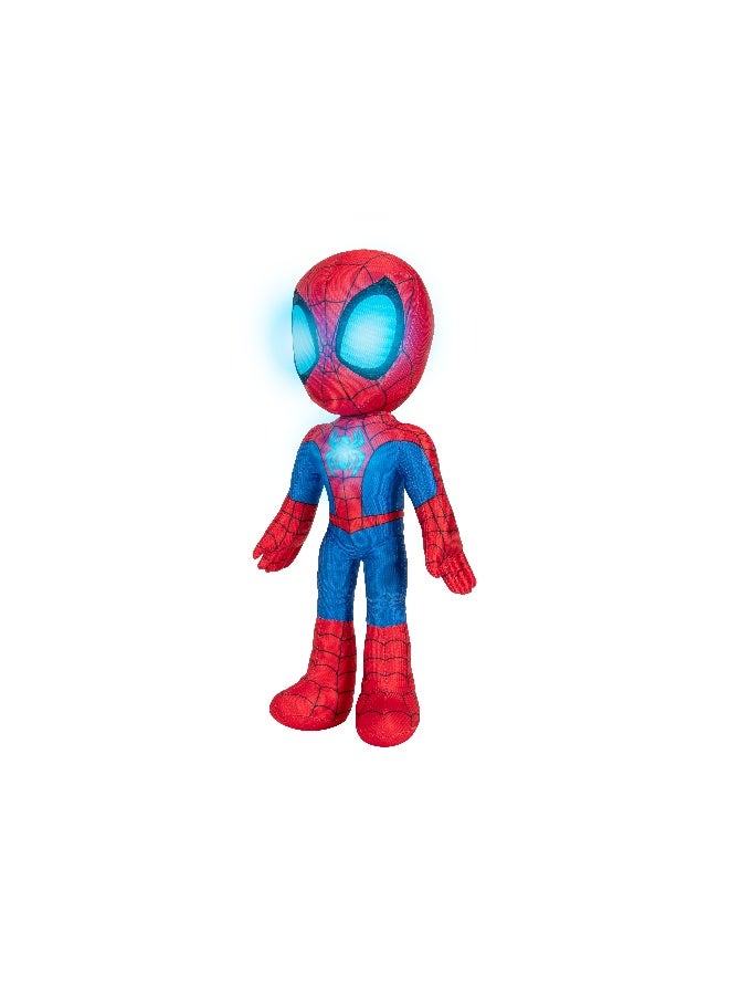 MARVEL Spidey N Friends Spidey Features Interactive Plush Glow Webs with Lights & Sounds Battery Operated | Marvel | Spiderman | Soft Toy | Collectible Toys | Encourages Imaginative Play | Gift for Kids & Toddlers - Image 4